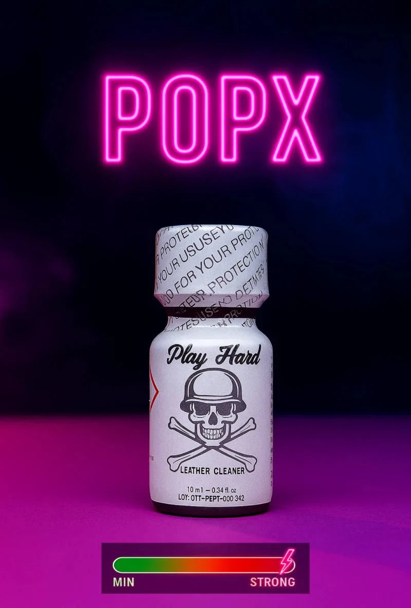 Play Hard 24/10ml - POP X - ევროპული პოპერსი | სექს - შოპი | Poppers Sex - Toys -