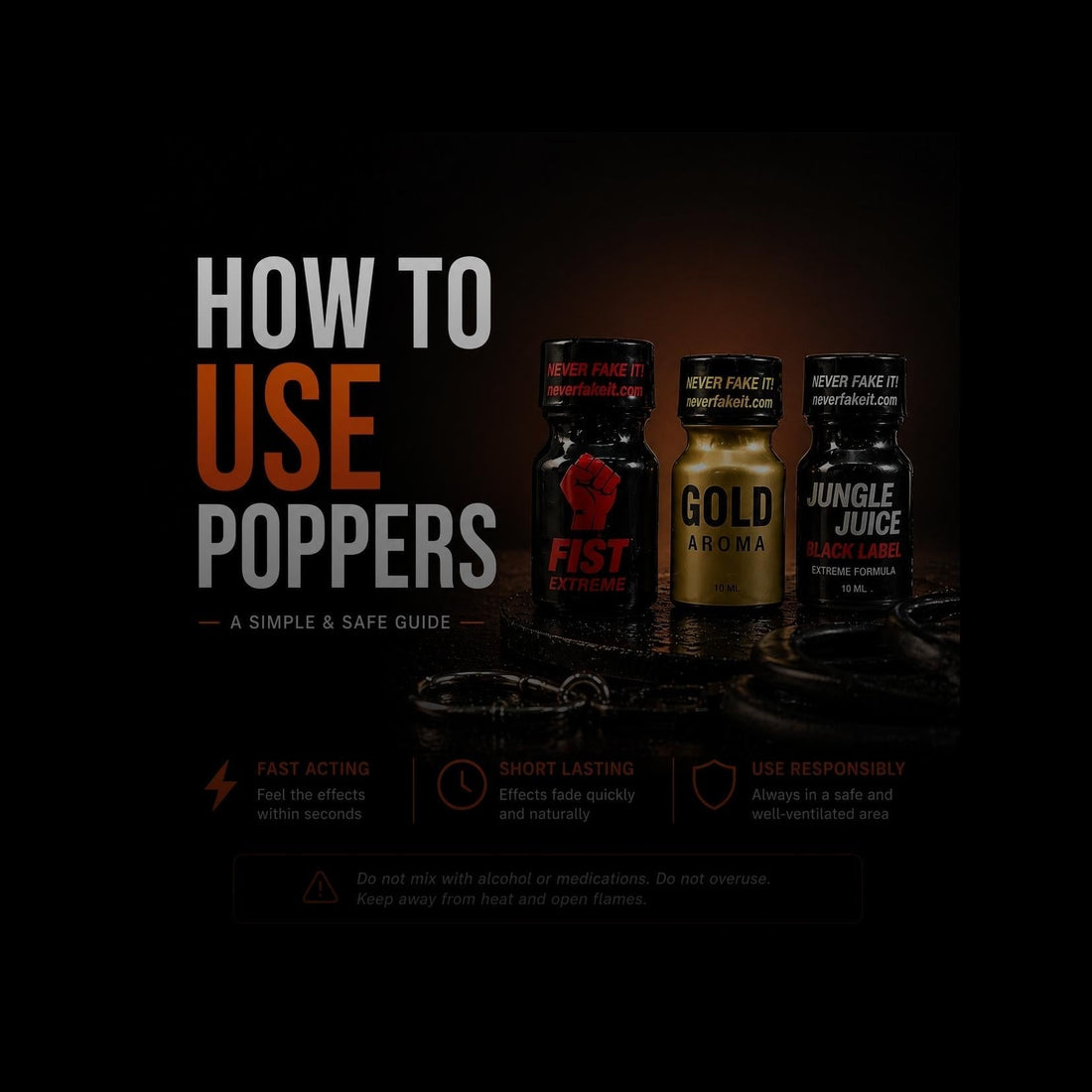 How to Use Poppers: A Simple & Safe Guide