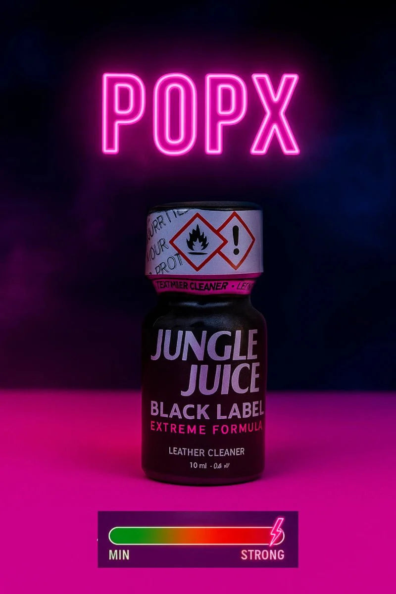 Jungle Juice Black Label 10ml - POP X - ევროპული პოპერსი | სექს - შოპი | Poppers Sex - Toys -
