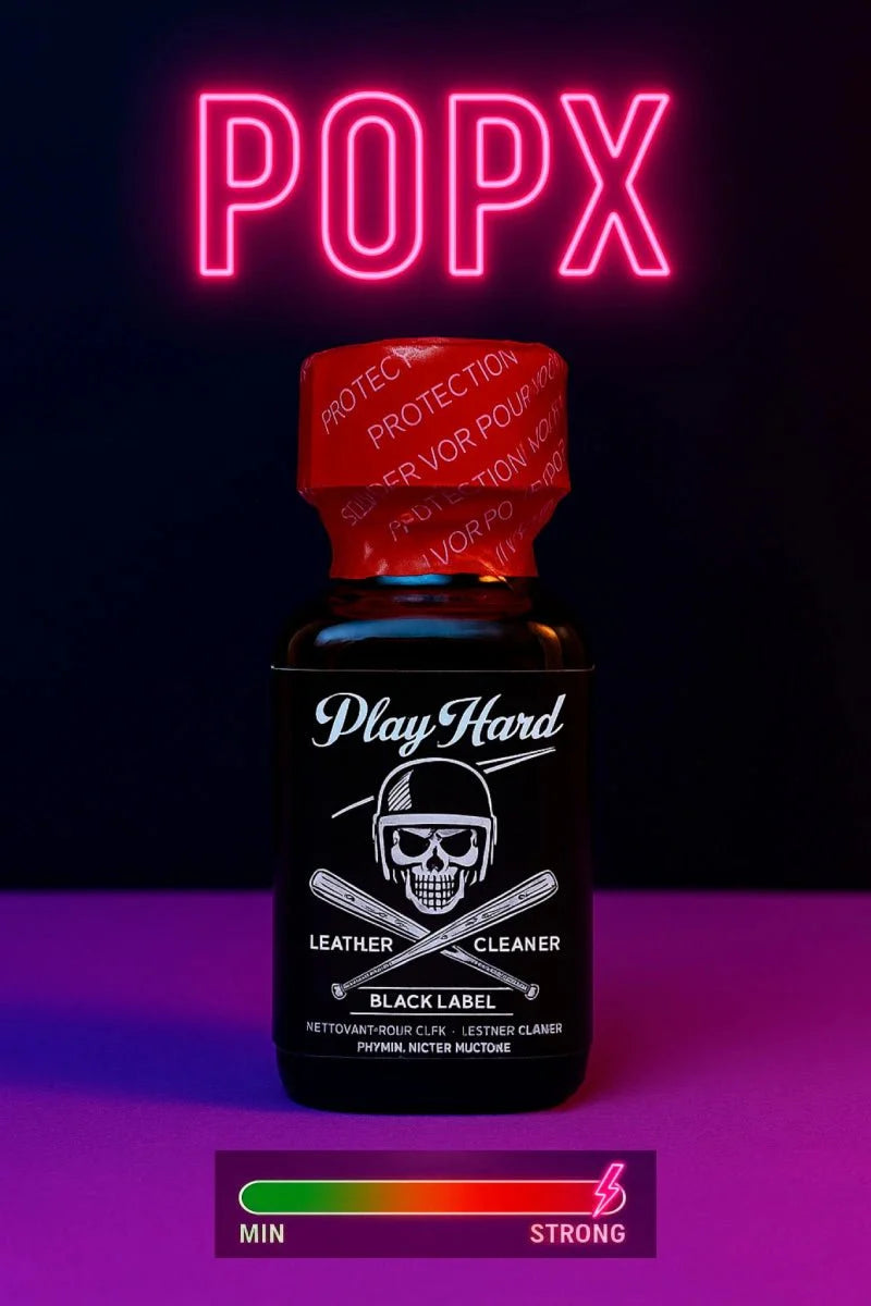 Play Hard Black Label 24ml - POP X - ევროპული პოპერსი | სექს - შოპი | Poppers Sex - Toys -